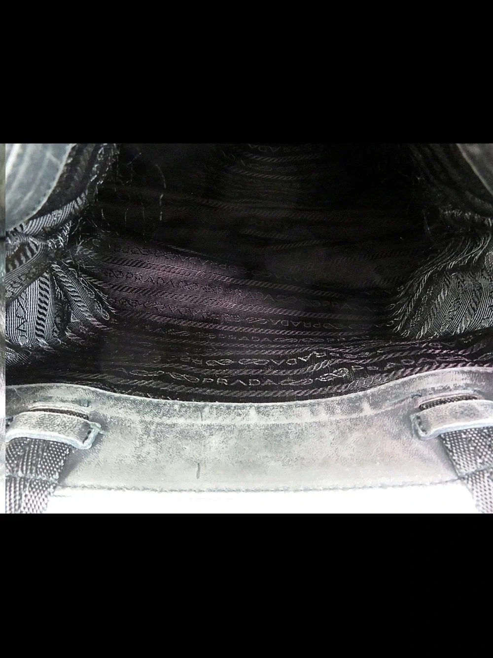 Prada Dark Green Nylon Shoulder Tote